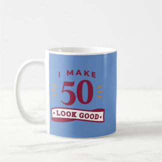 50 år gammal 50-årsjubileum för presenter från lyc kaffemugg