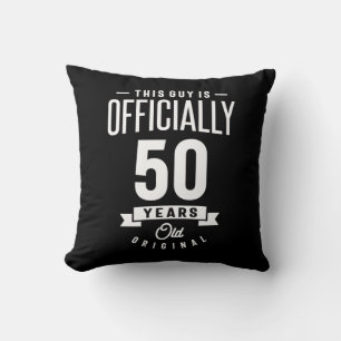 50 år gammal - 50:e födelsedagspressen - Funny Gif Kudde