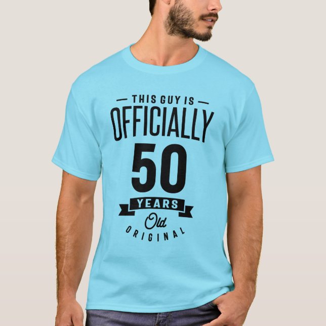 50 år gammal - 50:e födelsedagspressen - Funny Gif T Shirt (Framsida)