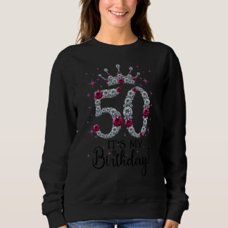 50 år gammal Det är min födelsedag kvinnor 50:e fö T Shirt