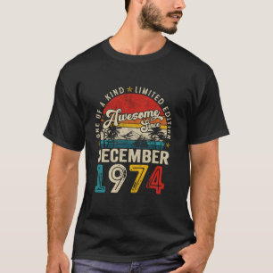 50 år gammal Fantastisk sedan december 1974 50:e f T Shirt
