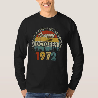 50 år gammal Fantastisk sedan oktober 1972 50-års T Shirt