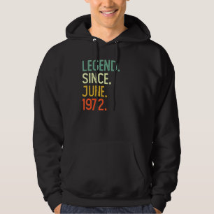 50 år gammal förklaring sedan juni 1972 50:e födel hoodie