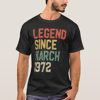 50 år gammal förklaring sedan mars 1972 50:e födel t shirt