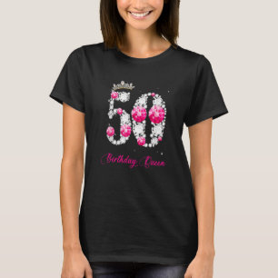 50 år gammal min 50:e födelsedag drottning Diamond T Shirt