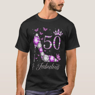 50 år gammal och ofattbar 50:e födelsedag med hög t shirt