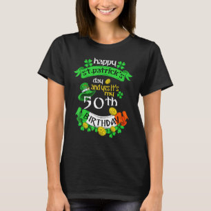 50 år gammal St Patricks Day Det är min 50-årsdag T Shirt
