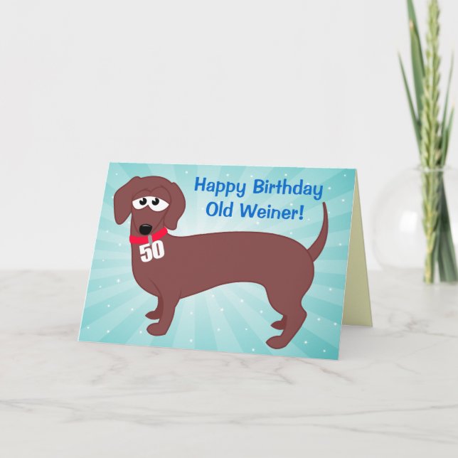 50 år gammal Weiner Kort (Framsida)