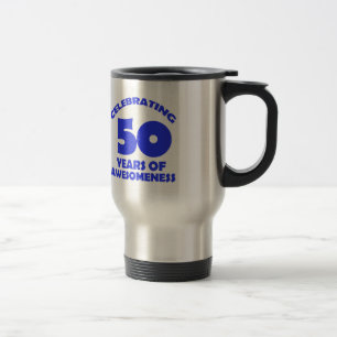 50 år gammala födelsedagdesigner resemugg