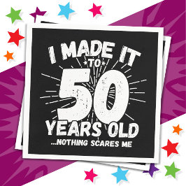 50 år gammalt Sarkastic Meme Funny 50:e födelsedag Pappersservett