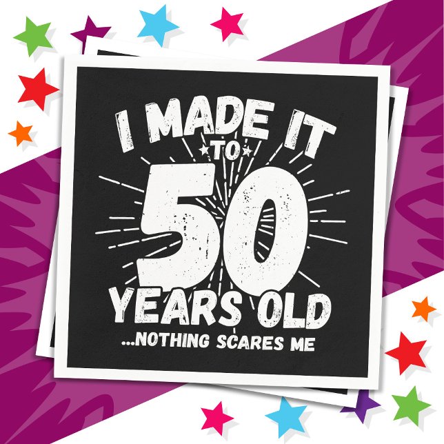 50 år gammalt Sarkastic Meme Funny 50:e födelsedag Pappersservett (Skapare uppladdad)