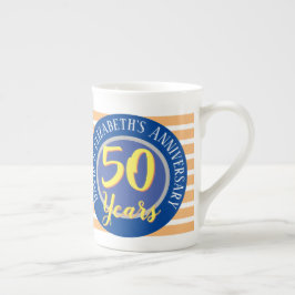 50 år Golden Bröllop-årsdagen Benporslin Mugg