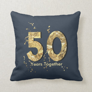 50 år guld- årsdag kudder tillsammans kudde