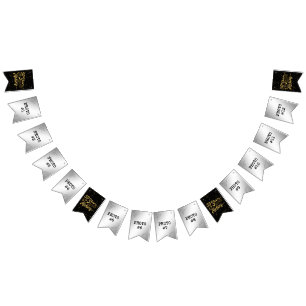 50 år i Skapar - födelsedag eller Anniv. Foto Vimplar