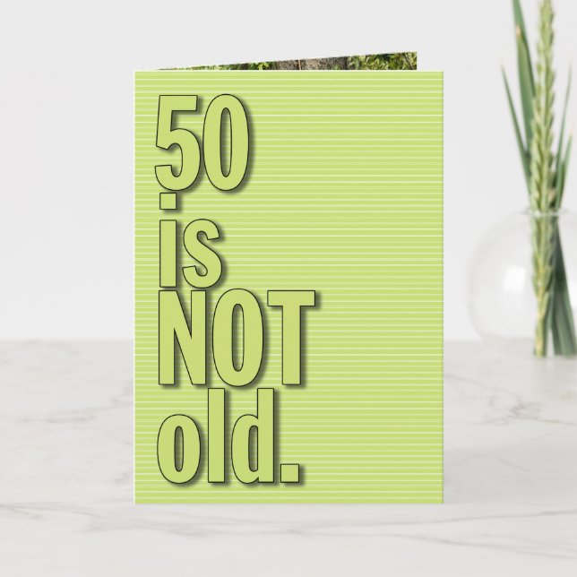 50 ÄR INTE ETT GREETINGKORT KORT (Framsida)