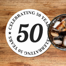 50 år och 50 dagar underlägg papper rund