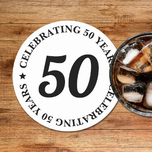 50 år och 50 dagar underlägg papper rund