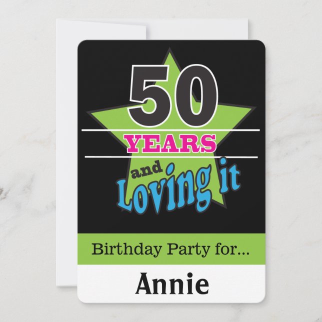 50 år och äldre inbjudningar (Framsida)