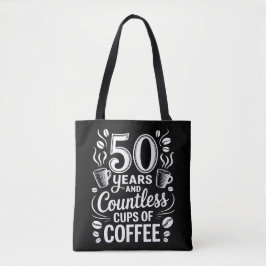 50 år och otaliga koppar kaffe tygkasse