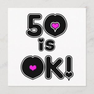 50 är OK Birthday Kort
