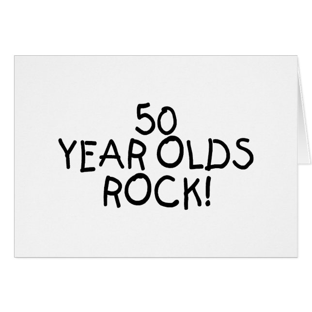 50 år - oldssten hälsningskort (Framsidan Horizontal)