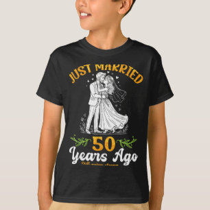 50 år sedan gifta sig går starkt årsdag t shirt