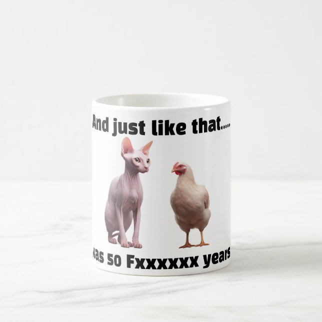 50 år sedan kaffemugg (Center)