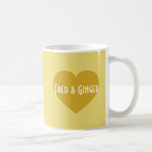 50 år Starkt Guld Heart Kaffemugg