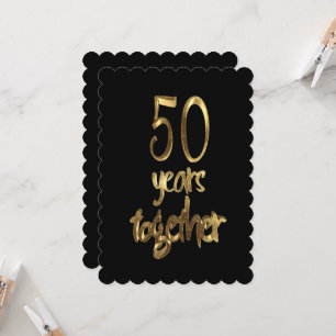50 år tillsammans Golden Bröllop 50-årsjubileum Kort