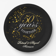 50 år tillsammans Golden Bröllop-årsdagen Party