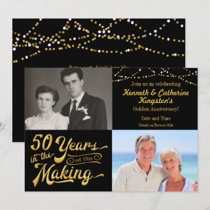 50 ÅR UNDER UPPBYGGNAD Jubileum Då & Nu Bilder Inbjudningar