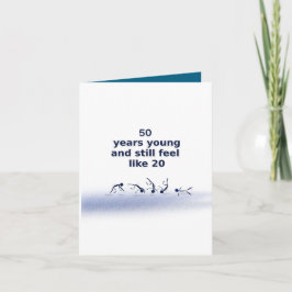 50 år ung födelsedagsflicka kort