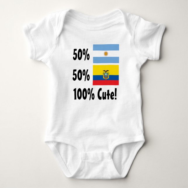 50% argentinare 50% gullig ecuadoriansk 100% tröja (Framsida)