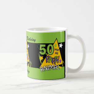 50 årig 50th födelsedag för partydjur   kaffemugg