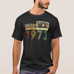 50-årig Vintage 1973 50:e födelsedagskassetten Ta T Shirt
