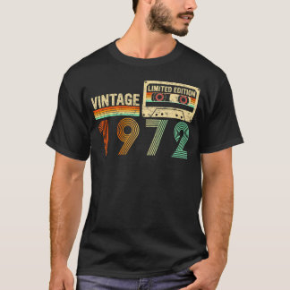 50-åriga 1972 50-dagars kassettband t shirt