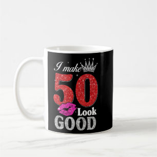 50-åriga 50-årsdagen jag gör till 50-årige Bra Wom Kaffemugg