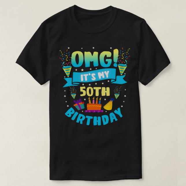 50-åriga OMG:s 50:e födelsedag T Shirt (Design framsida)