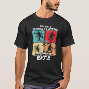 50-åriga tennis Player 1972 50:e födelsedagen Vint T Shirt