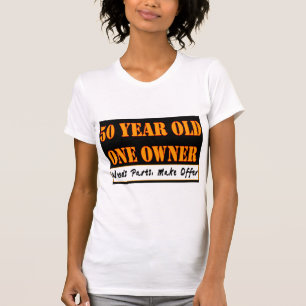 50 årigt, en ägare - behovsdelar, gör erbjudand tee shirt