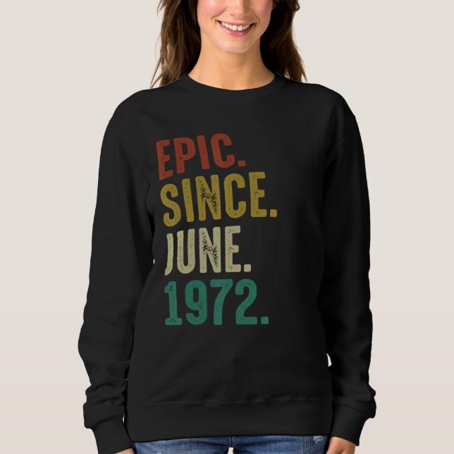 50 års ålder Epic sedan juni 1972 T Shirt (Framsida)