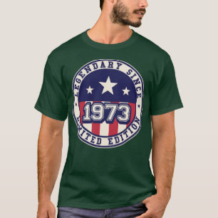 50 års ålderspension sedan 1973 50:e födelsedagen t shirt