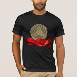 50 års årsdag för myntdun Röd band T Shirt