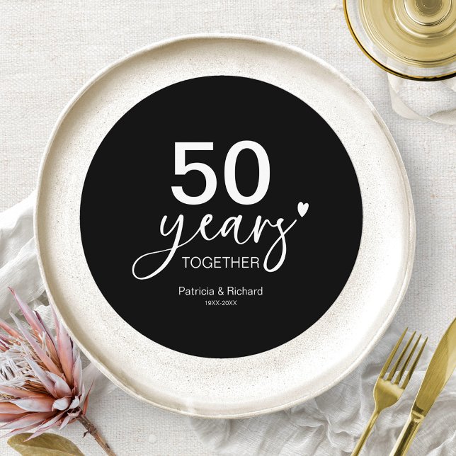 50 års Bröllop-årsjubileum laddarskylt för införan Inbjudningar (Skapare uppladdad)