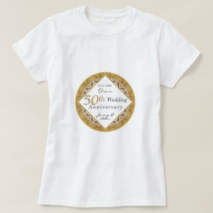 50-års bröllopsdag t shirt