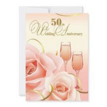 50-års bröllopsfestinladningar