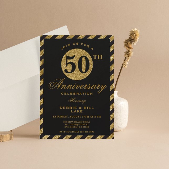 50-års bröllopsjubileum inbjudningar  (Skapare uppladdad)