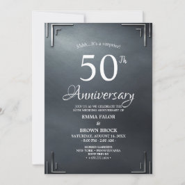 50-års bröllopsjubileum Överraskningsinbjudan Inbjudningar