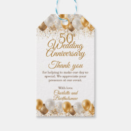 50-års bröllopsjubileumsfest presentetikett