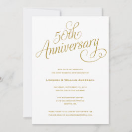 50-ÅRS | BRÖLLopsjubileumsinbjudningar Inbjudningar